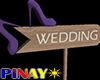 Wedding Sign Pruple