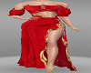 Red Gold Warrior Gown