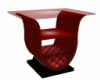 Red marble/glass Table
