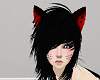 Neko Ears Black/Red  M/F