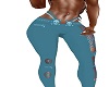 Blue Skull Pants