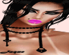 *J* Necklace Black**