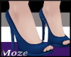 Blue Open Toe Heels Blue Open Toe Heels