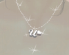 M' Letter U Necklace