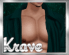 [K] OPEN SHIRT DK TEAL