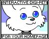 White Digi-Wolf HP Pet