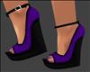 Purple Snake Skin Wedge
