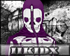 [KD] Skull Hoodie Purple