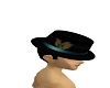 teal hat for suit