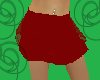 mini red layered skirt