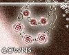 gowns - rose earrings