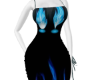 Blue flamed dress