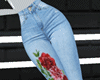 Blue Jeans W/Rose