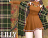 autumn plaid showl green