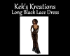 Long Black Lace Dress
