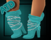 ATD*Teal chick boots 