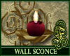 Wall Sconce Burgundy