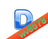 The letter D (Blue 2)