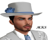 SILVER BLUE HAT