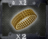 Gold bracelets (L)