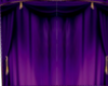 Purple animated curtain