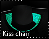 Teal night Kiss chair