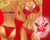 Heart Red Bikini