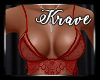 [K] Red Lace Bralet