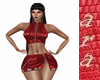 cuero rojo sexy