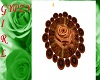 Brown Rose Rug
