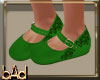 Kid Green  Applique Shoe