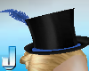 Burlesque Hat - Blue