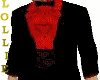 black and red tux