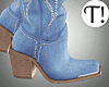 T! Western Blue Boots