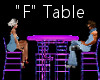 "F" Club Table for 4