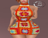 Z Orange Crochet Dress