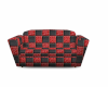 black and red couch