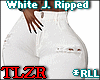 White Jeans Ripped *RLL