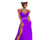 purple chain dress