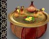 Emerald Oasis Pouf Tray