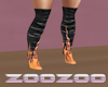 Flame Thigh high boots