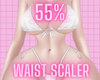 $ 55% waist scaler