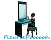 Lovely Teal Vanity Table