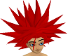 Red spike hair