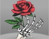 Rose w Hand Cutout