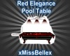 Red Elegance Pool Table