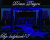 Blue Luxury Gothic Bed