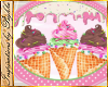 I~P*Ice Cream Round Rug