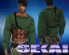 *S Lifted green sweater