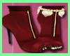 )b( burgundy 7 in. heels